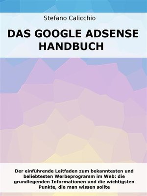 cover image of Das Google Adsense-Handbuch